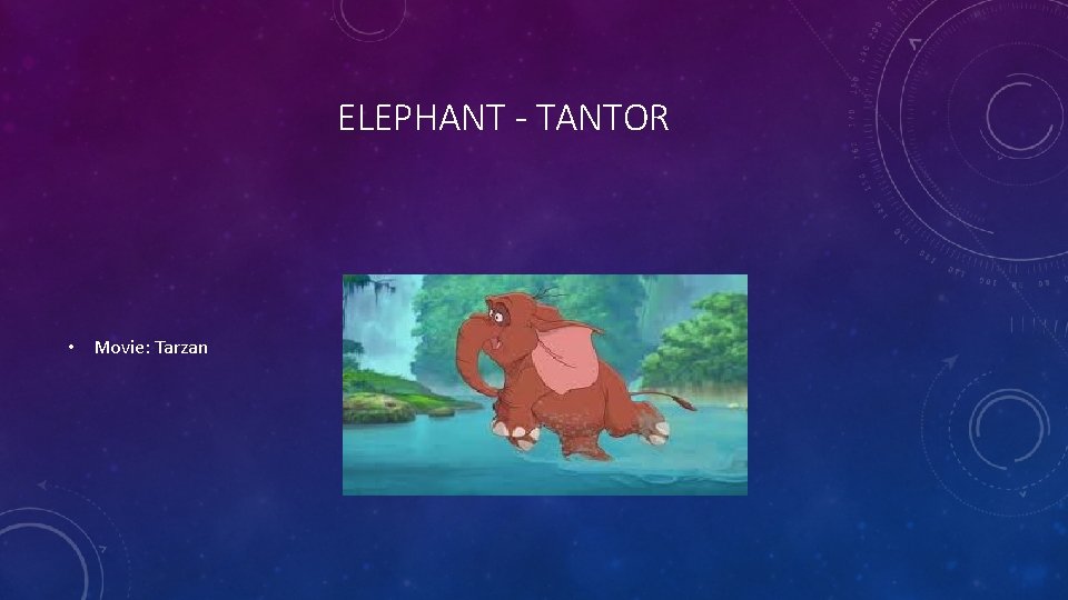 ELEPHANT - TANTOR • Movie: Tarzan 