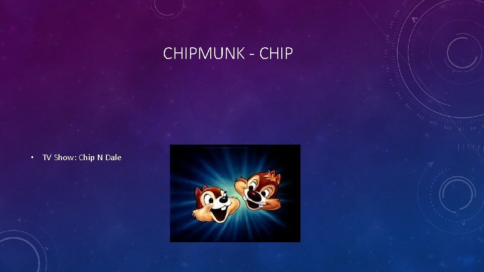 CHIPMUNK - CHIP • TV Show: Chip N Dale 