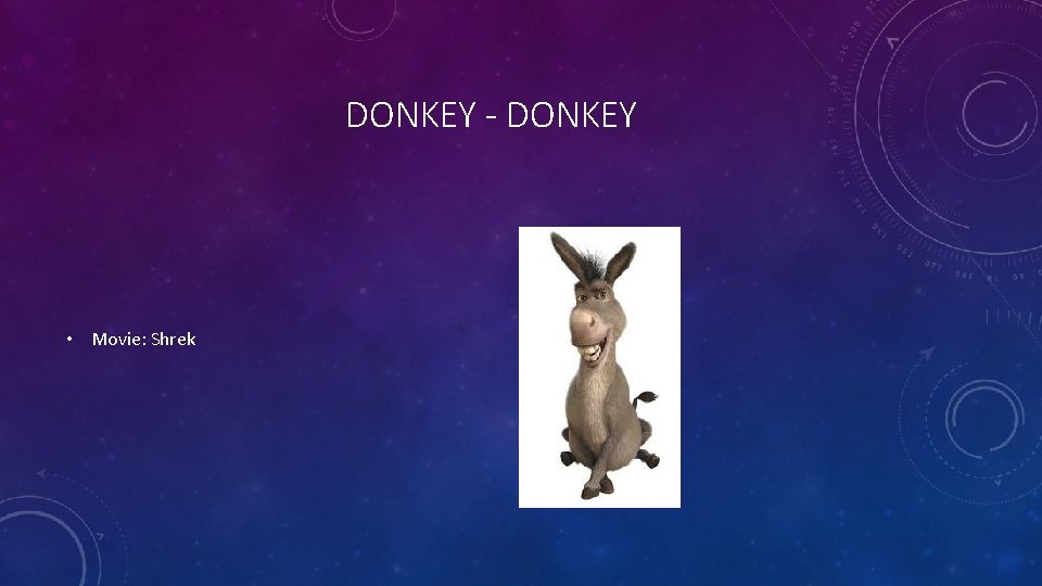 DONKEY - DONKEY • Movie: Shrek 