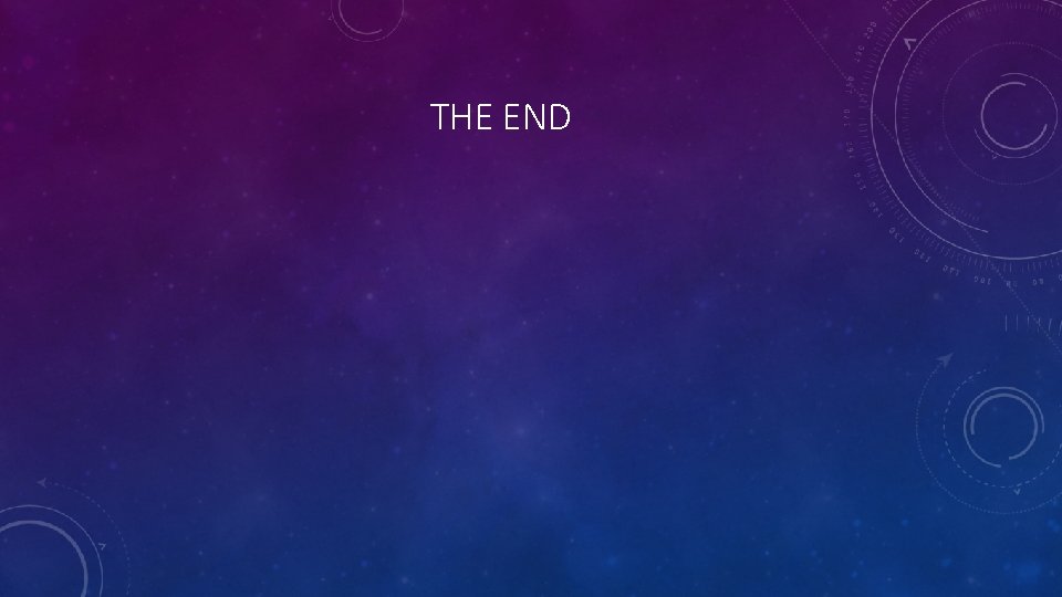 THE END 