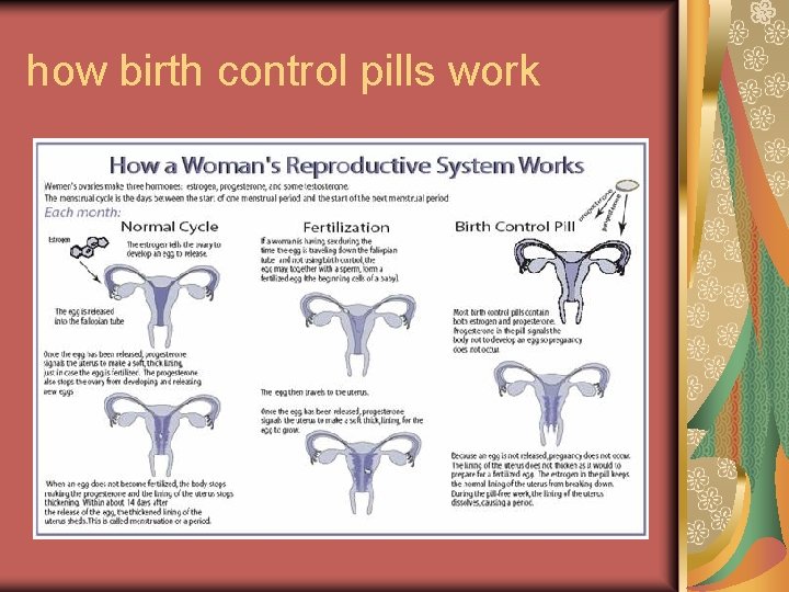 how birth control pills work 