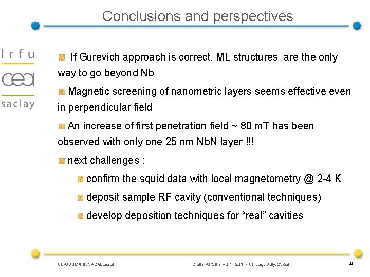 Conclusions and perspectives If Gurevich approach is correct, ML structures are the only way