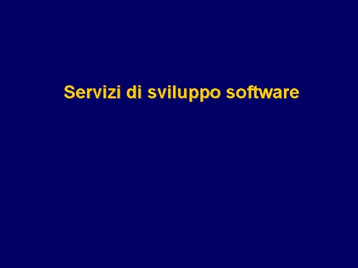 Servizi di sviluppo software 