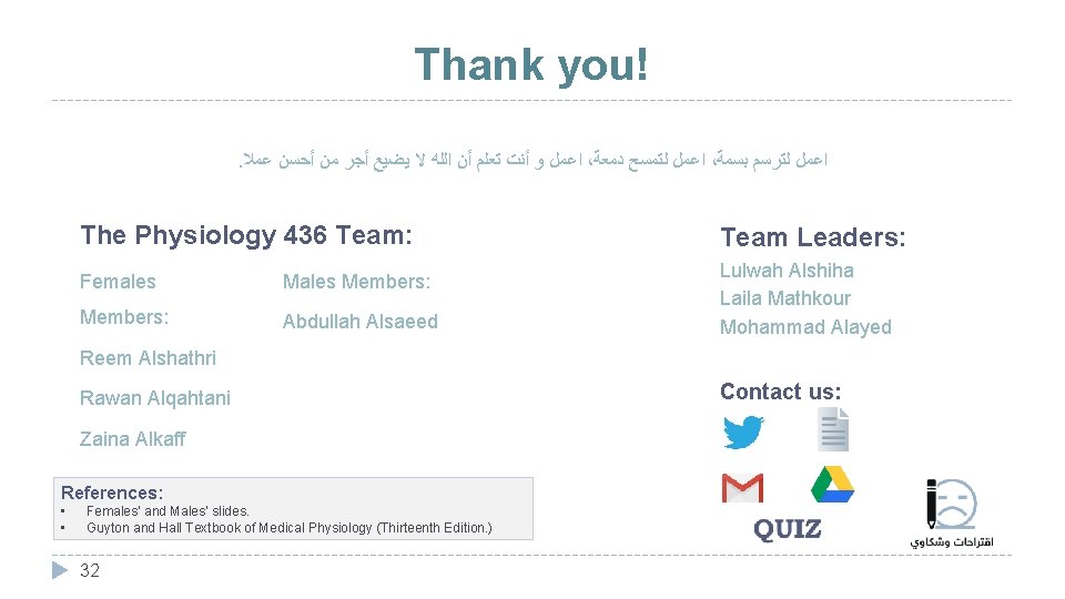 Thank you!. ﺍﻋﻤﻞ ﻭ ﺃﻨﺖ ﺗﻌﻠﻢ ﺃﻦ ﺍﻟﻠﻪ ﻻ ﻳﻀﻴﻊ ﺃﺠﺮ ﻣﻦ ﺃﺤﺴﻦ ﻋﻤﻼ