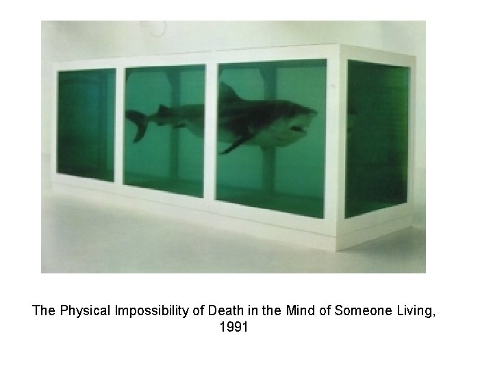 The Physical Impossibility of Death in the Mind of Someone Living, 1991 