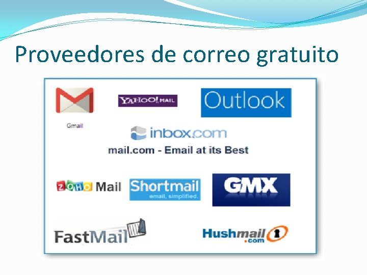 Proveedores de correo gratuito 