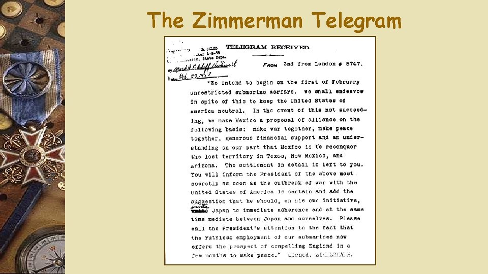 The Zimmerman Telegram 