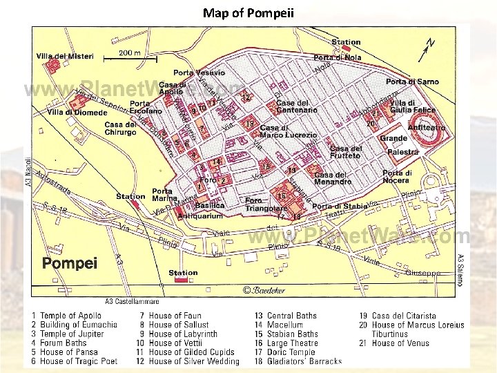 Map of Pompeii 