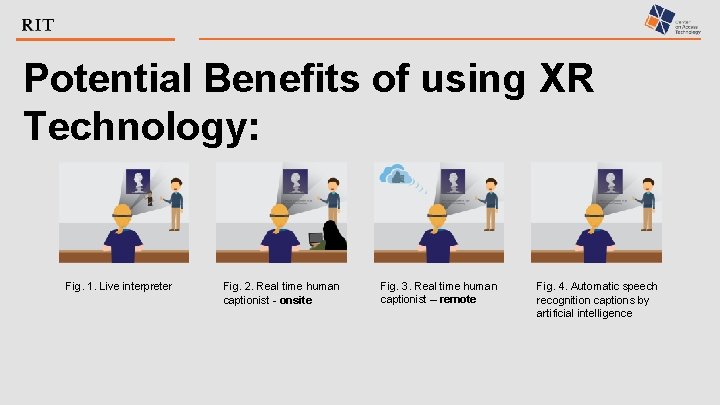 Potential Benefits of using XR Technology: Fig. 1. Live interpreter Fig. 2. Real time