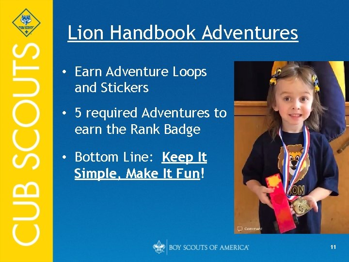 Lion Handbook Adventures • Earn Adventure Loops and Stickers • 5 required Adventures to