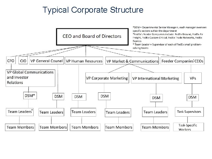 Typical Corporate Structure 
