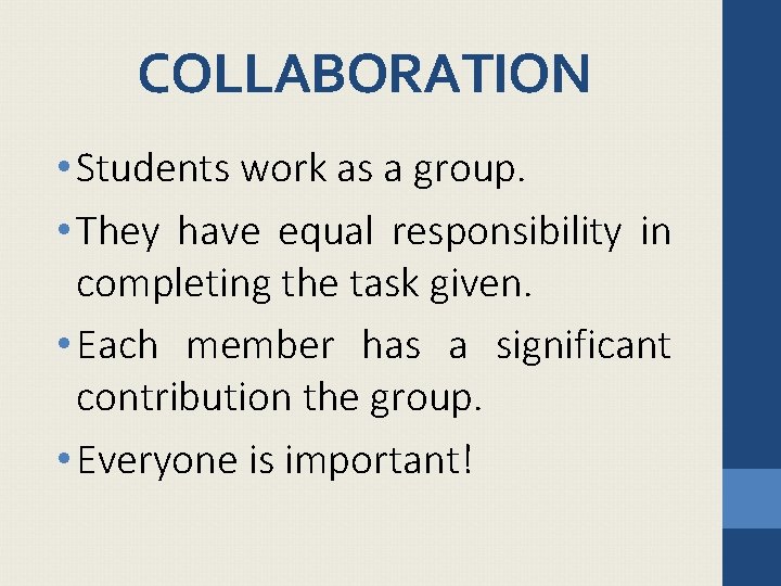 st 21 Century Learning Activity Rubric COLLABORATION Students
