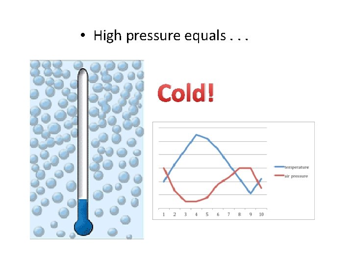  • High pressure equals. . . Cold! 