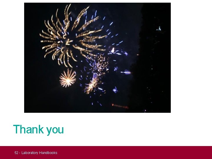 Thank you 52 - Laboratory Handbooks  Thank you 52 - Laboratory Handbooks