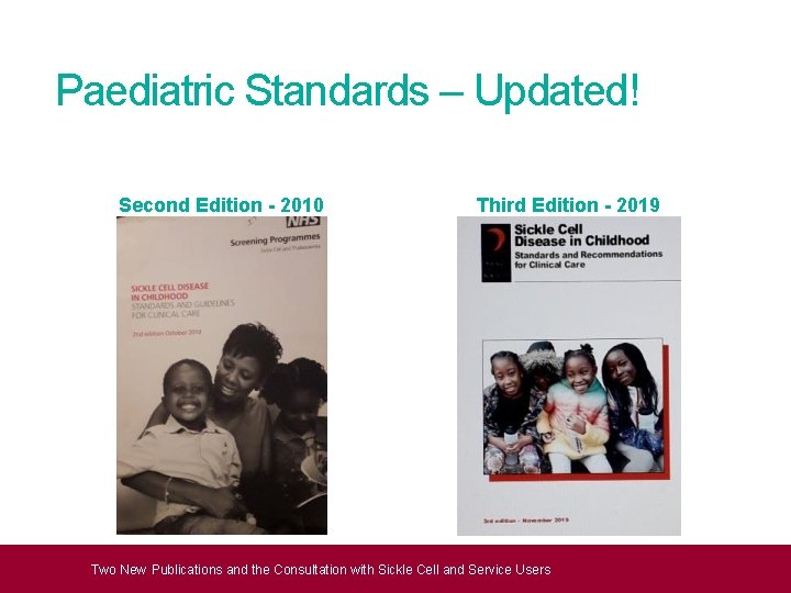 Paediatric Standards – Updated! Second Edition - 2010 Third Edition - 2019 Two New