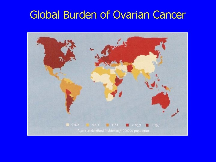 Global Burden of Ovarian Cancer 