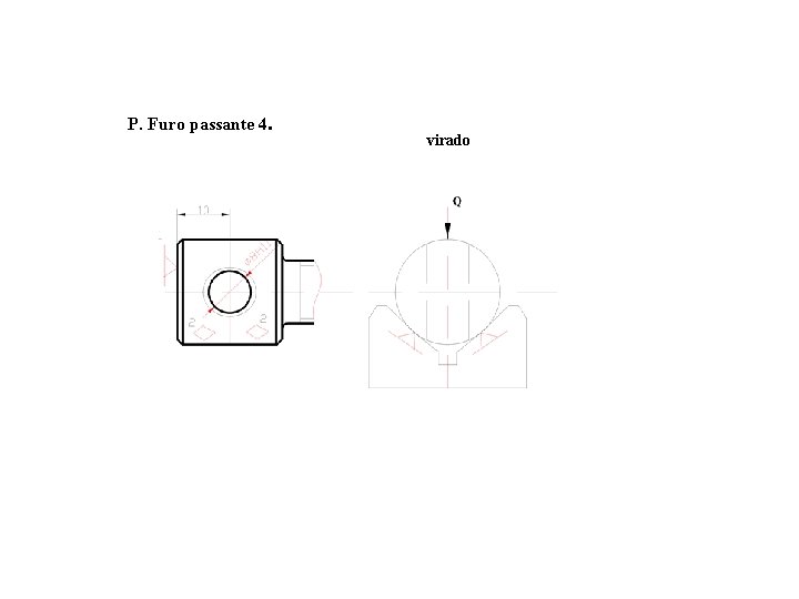 P. Furo passante 4. virado 