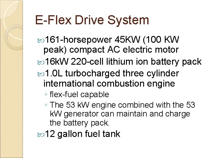 E-Flex Drive System 161 -horsepower 45 KW (100 KW peak) compact AC electric motor