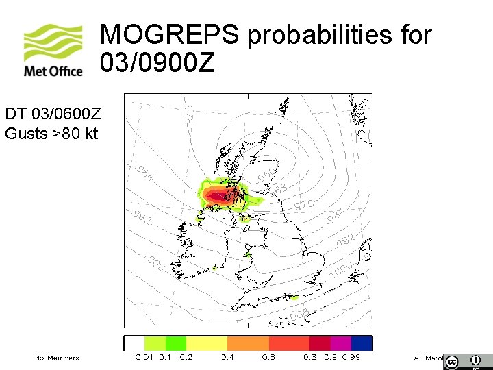 MOGREPS probabilities for 03/0900 Z DT 03/0600 Z 02/1800 Z Gusts >80 >70 kt