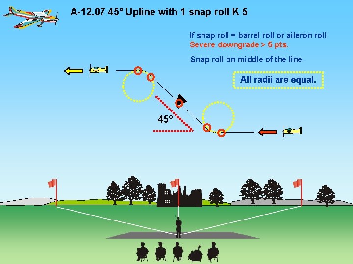A-12. 07 45° Upline with 1 snap roll K 5 If snap roll =