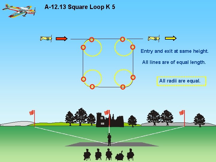 A-12. 13 Square Loop K 5 Entry and exit at same height. All lines