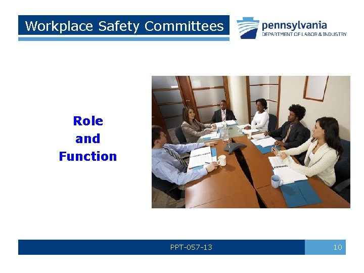 Workplace Safety Committees Role and Function PPT-057 -13 10 