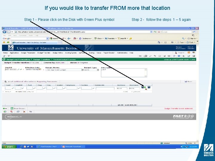 If you would like to transfer FROM more that location Step 1 - Please