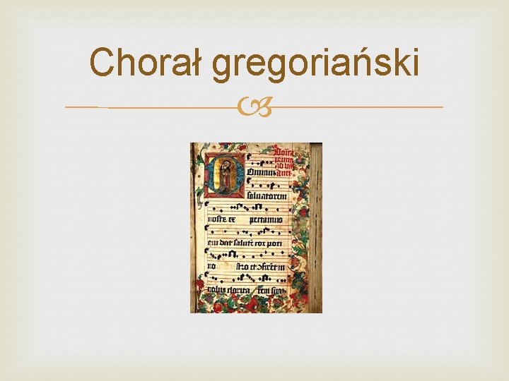 Chorał gregoriański 
