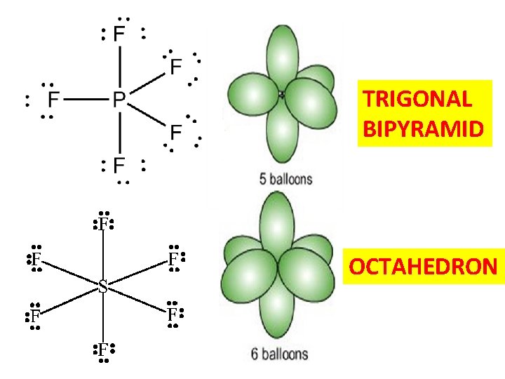 TRIGONAL BIPYRAMID OCTAHEDRON 