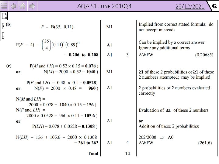 AQA S 1 JUNE 2010 Q 4 28/12/2021 42 