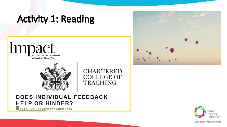 Activity 1: Reading 