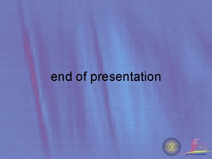 end of presentation 