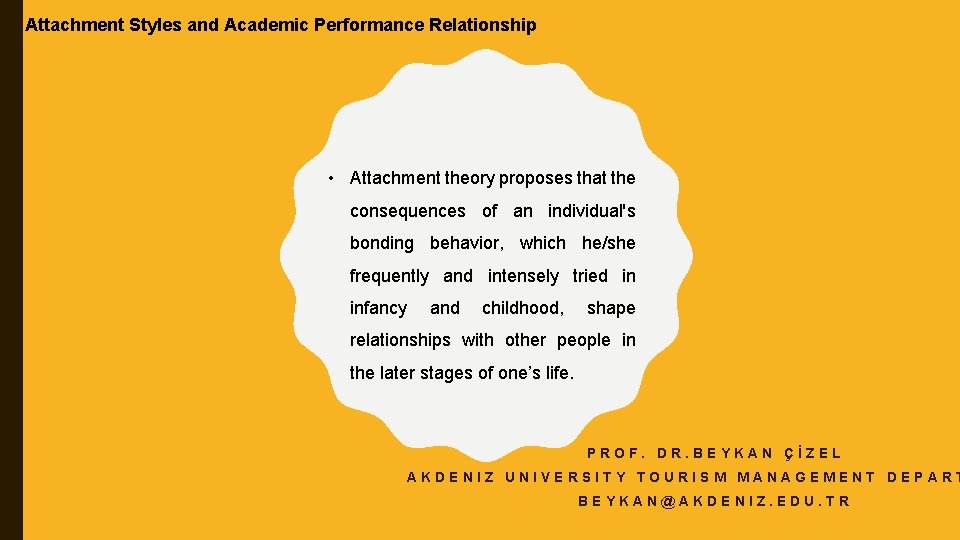 Attachment Styles and Academic Performance Relationship Attachment ...