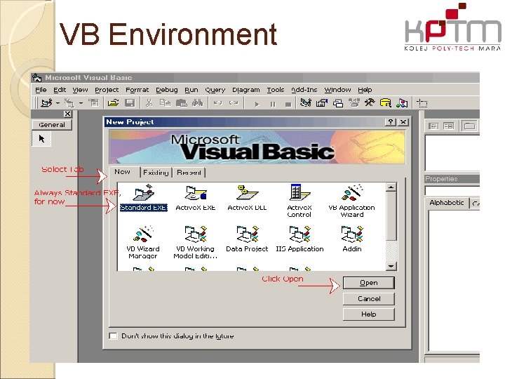 VB Environment VB Environment