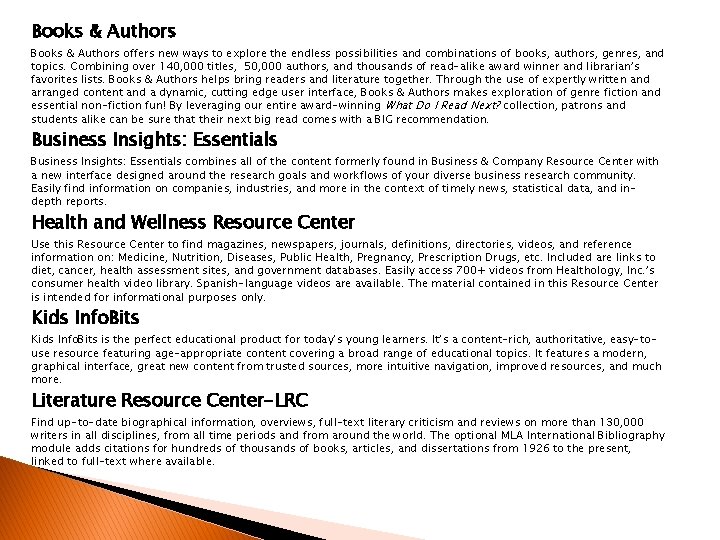 Books & Authors offers new ways to explore the endless possibilities and combinations of Books & Authors offers new ways to explore the endless possibilities and combinations of