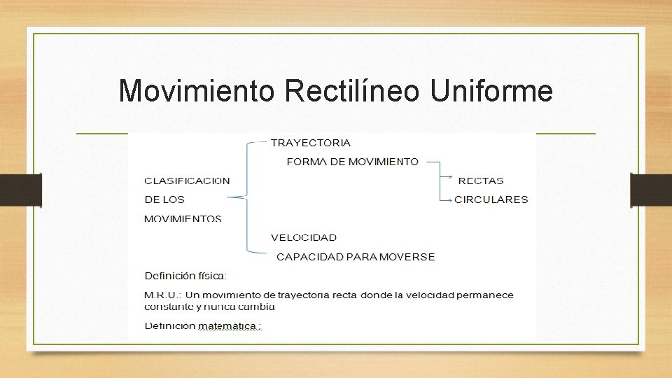 Movimiento Rectilíneo Uniforme 