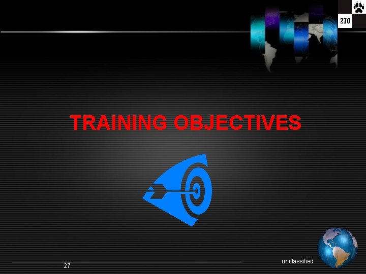 TRAINING OBJECTIVES 27 unclassified 