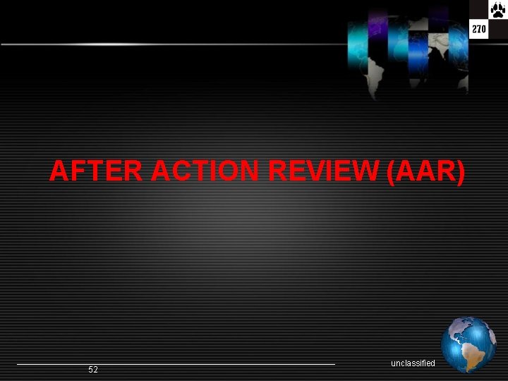AFTER ACTION REVIEW (AAR) 52 unclassified 
