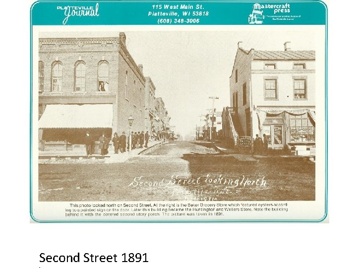 Second Street 1891 