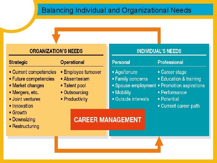 Balancing Individual and Organizational Needs  Balancing Individual and Organizational Needs