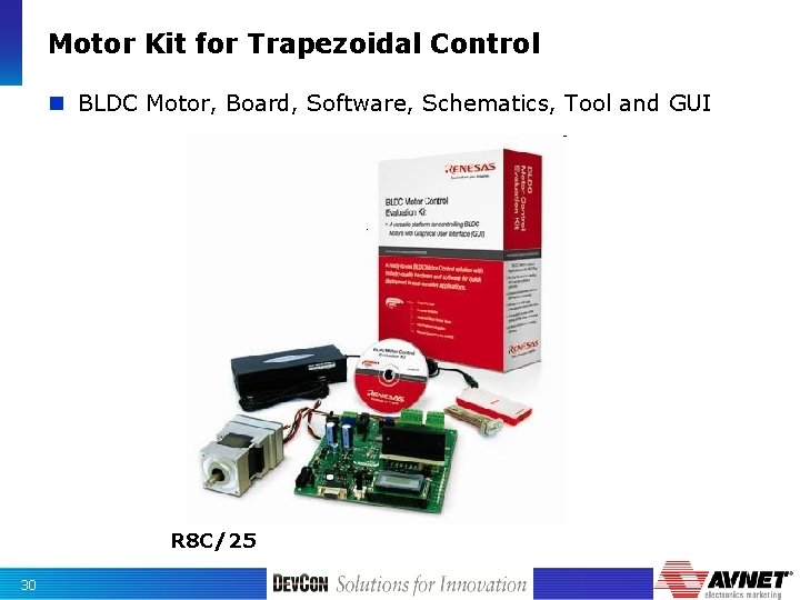 Motor Kit for Trapezoidal Control n BLDC Motor, Board, Software, Schematics, Tool and GUI