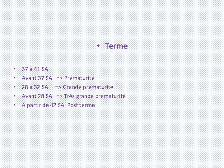  • Terme • • • 37 à 41 SA Avant 37 SA =>