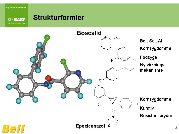 Agricultural Products Strukturformler Boscalid Bo. . Sc. . Al. . Kornsygdomme Fodsyge Ny virkningsmekanisme