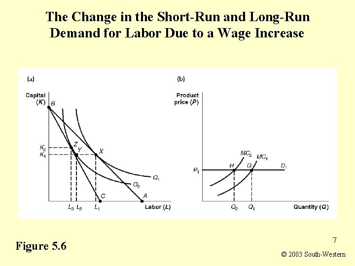 The Change in the Short-Run and Long-Run Demand for Labor Due to a Wage