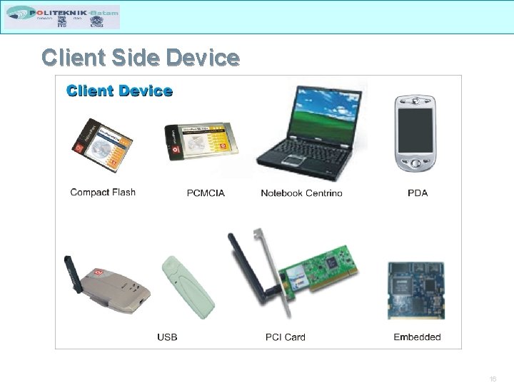 Client Side Device 16 