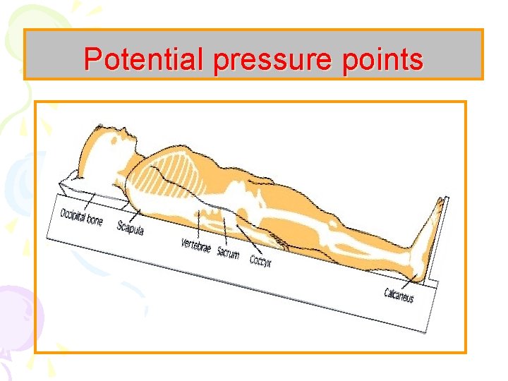 Potential pressure points 