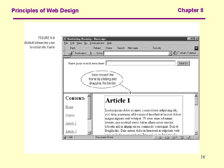 Principles of Web Design Chapter 8 16 