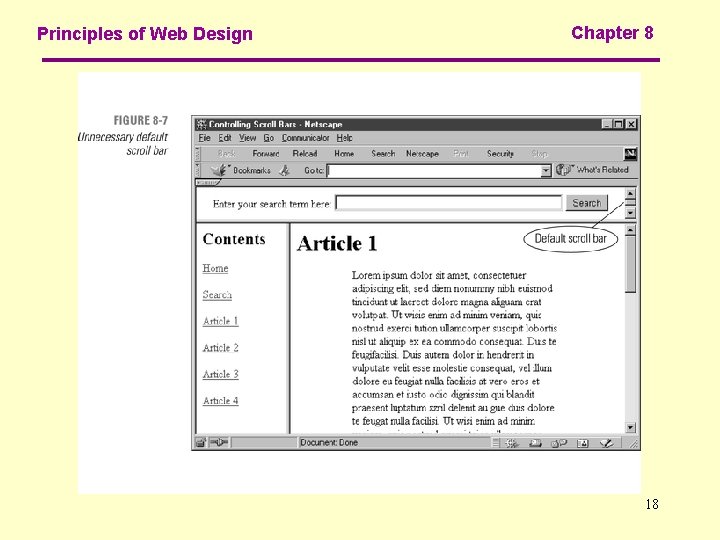 Principles of Web Design Chapter 8 18 