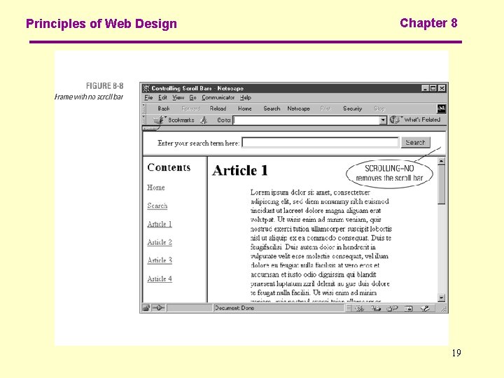 Principles of Web Design Chapter 8 19 