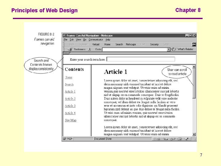 Principles of Web Design Chapter 8 7 